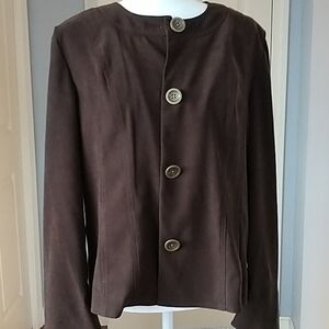 JM Collection. Brown Jacket. Sz 12